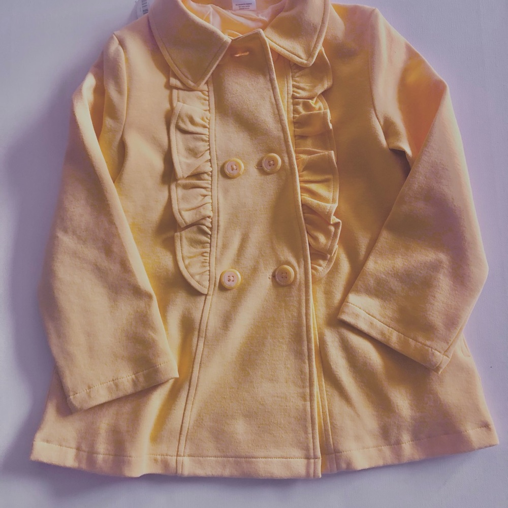 Gymboree Yellow Ruffled Pea Coat